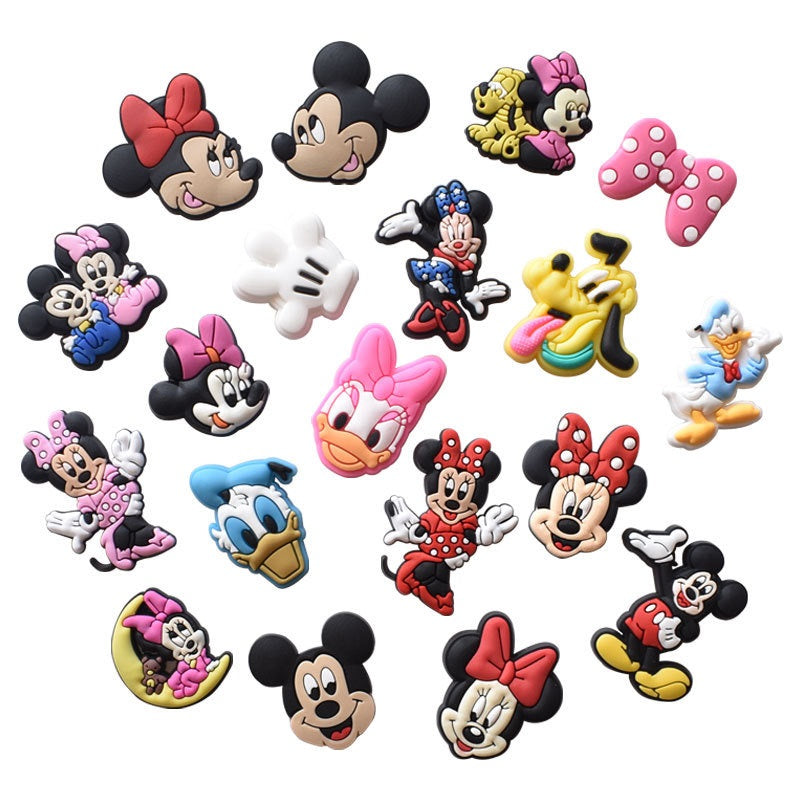 21 Pcs Bogg Bag Mickey and Minnie Accessories