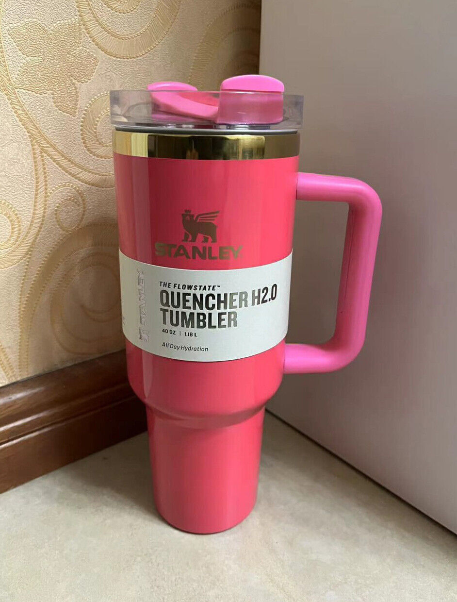 Pink 'The Quencher' H2.0 Flowstate Tumbler, 40 oz