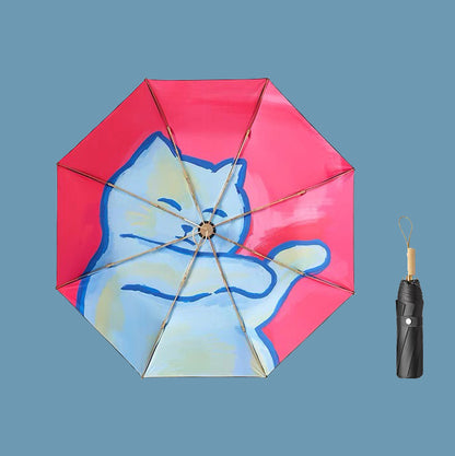 Sleeping Cat Compact Umbrella - Manual