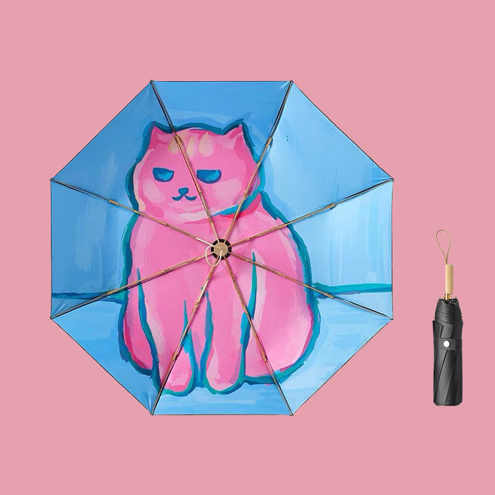 Sleeping Cat Compact Umbrella - Manual